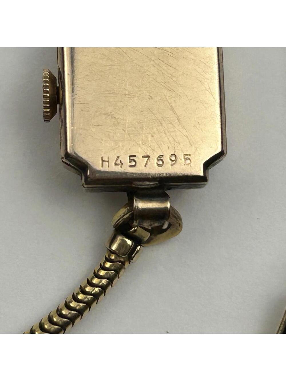 Vintage 1947 Bulova Ladies Watch 14K Gold Filled Square Art Deco - WORKING - Picture 9 of 16